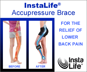 InstaLife Accupressure Brace - For the relief of lower back pain